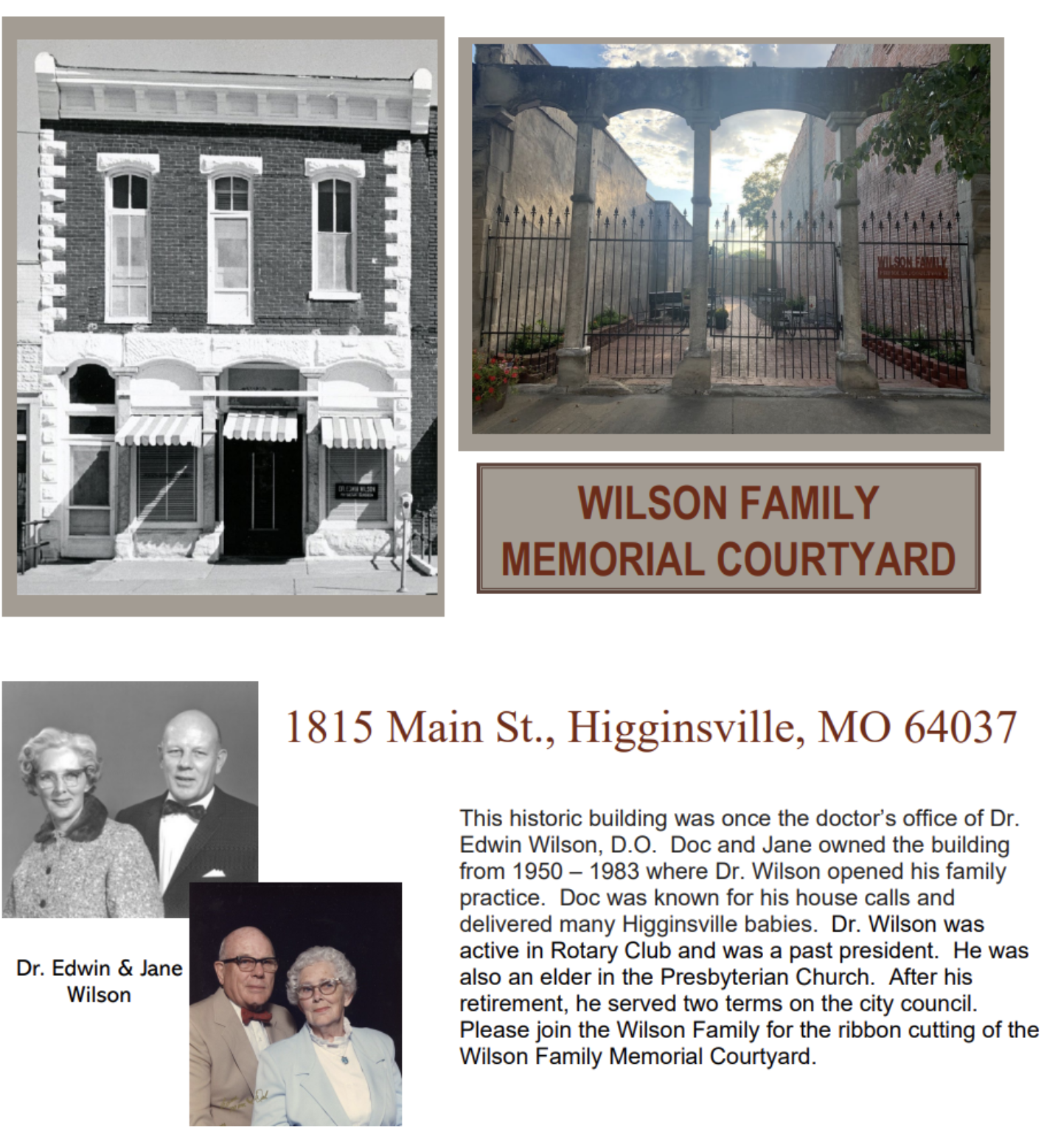 Wilson Family Memorial Courtyard